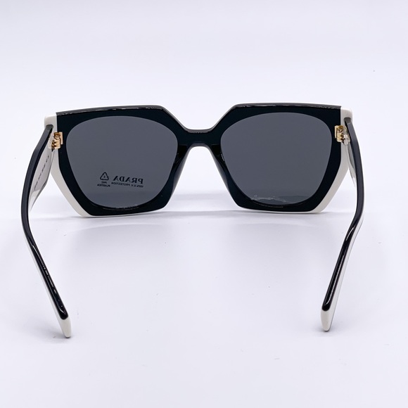 NEW PRADA PR15WS 09Q5S0 WOMEN’S SUNGLASSES PRADA SPR 15W BLACK WHITE PR 15WS - Picture 11 of 14